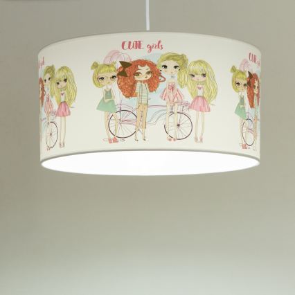 Παιδικό κρεμαστό φωτιστικό GIRLS VIBES 1xE27/60W/230V, διάμετρος 40 cm, για κορίτσια