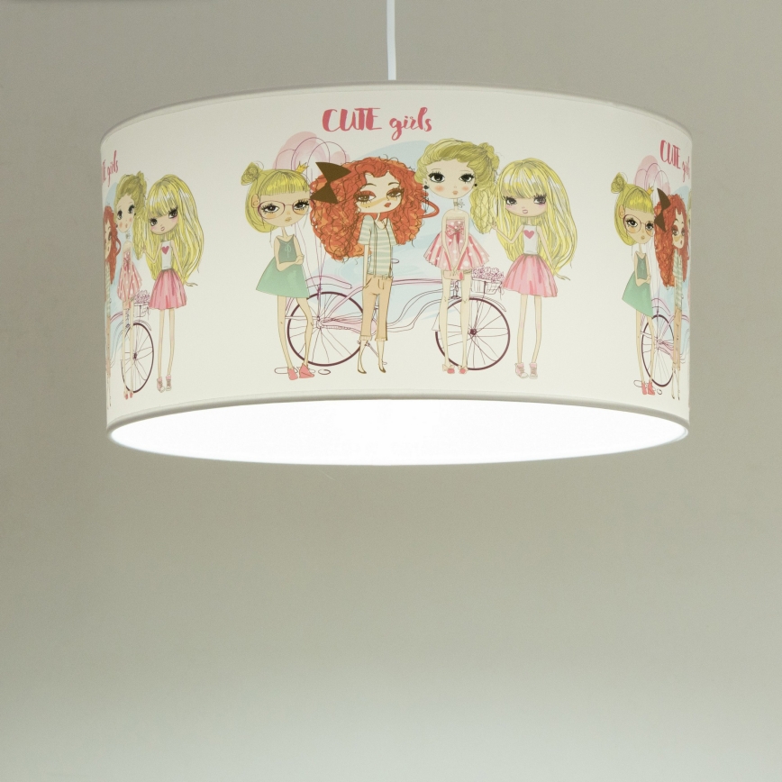 Παιδικό κρεμαστό φωτιστικό GIRLS VIBES 1xE27/60W/230V, διάμετρος 40 cm, για κορίτσια