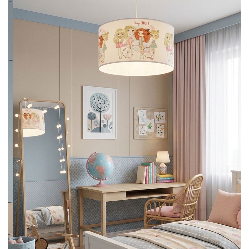 Παιδικό κρεμαστό φωτιστικό GIRLS VIBES 1xE27/60W/230V, διάμετρος 40 cm, για κορίτσια