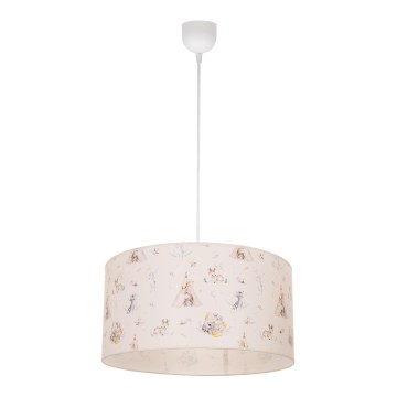 Παιδικό κρεμαστό φωτιστικό KIDS ROOM, 1xE27/60W/230V, διάμετρος 40 εκ., με ζωάκια