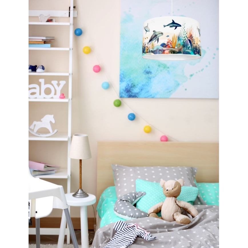 Παιδικό κρεμαστό φωτιστικό οροφής OCEAN 1xE27/60W/230V