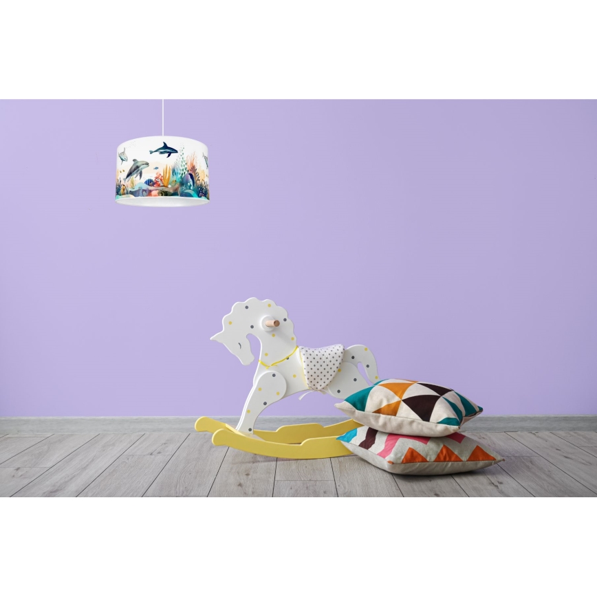 Παιδικό κρεμαστό φωτιστικό οροφής OCEAN 1xE27/60W/230V