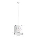 Παιδικό κρεμαστό φωτιστικό οροφής PRINCESS 1xE27/15W/230V διάμετρος 30 cm πριγκίπισσα