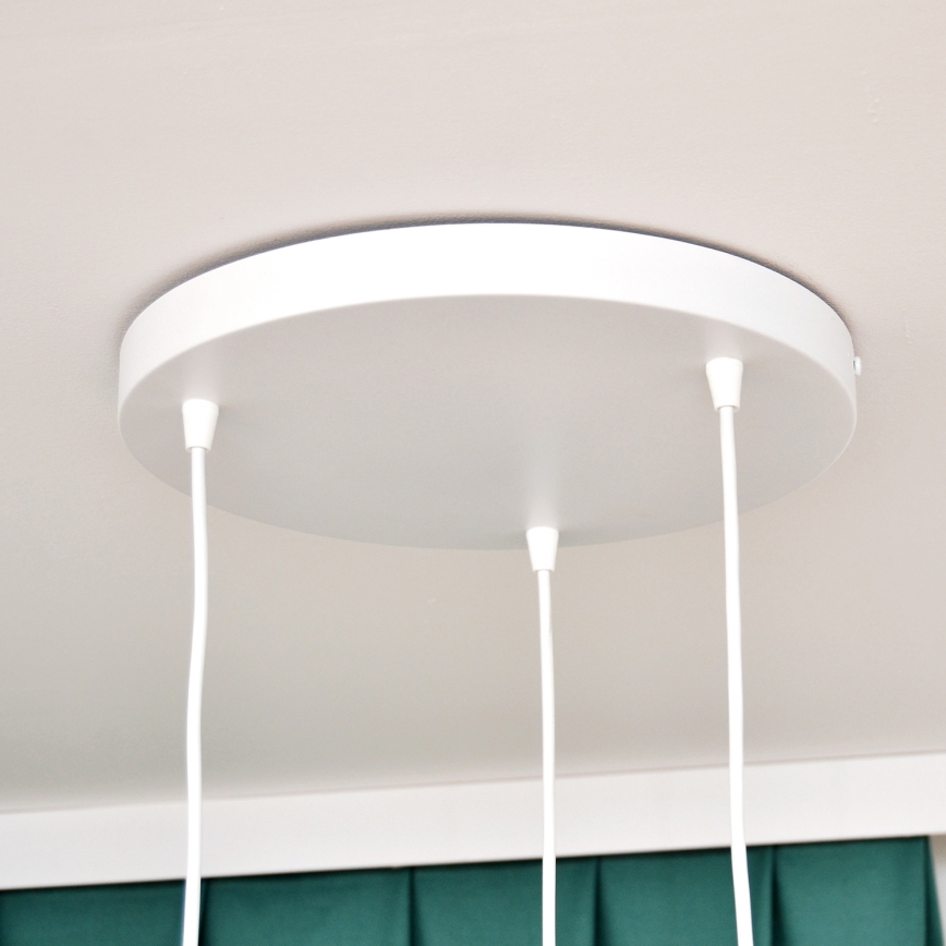 Παιδικό κρεμαστό φωτιστικό οροφής STARS 3xE27/15W/230V πράσινο/λευκό