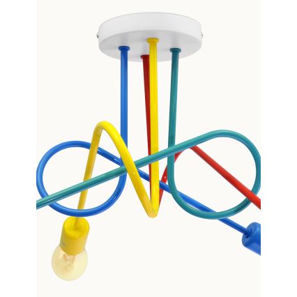 Παιδικό φωτιστικό οροφής LED OXFORD 4xE27/10W/230V