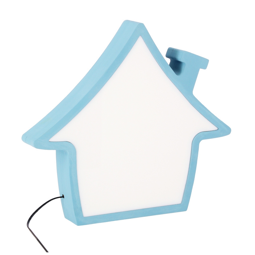 Παιδικό επιτραπέζιο φωτιστικό HOUSE LED/10W/230V μπλε