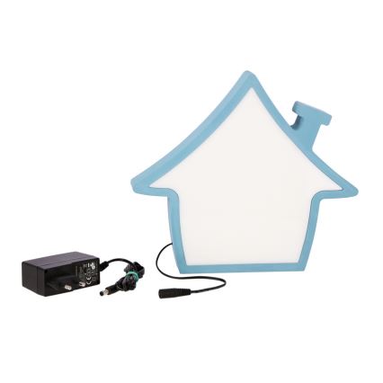 Παιδικό επιτραπέζιο φωτιστικό HOUSE LED/10W/230V μπλε