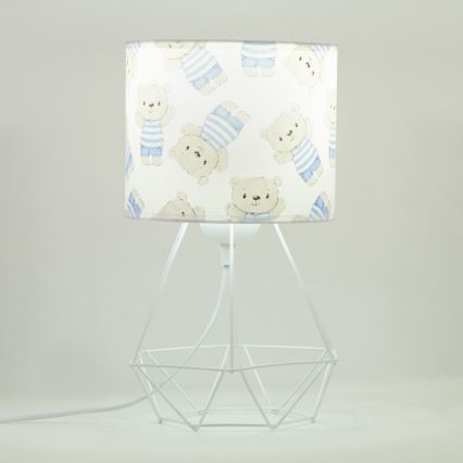 Παιδικό επιτραπέζιο φωτιστικό KIDS ROOM 1xE27/60W/230V Ø 18 cm αρκουδάκι