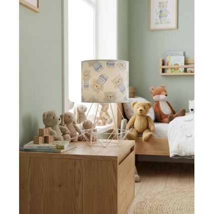 Παιδικό επιτραπέζιο φωτιστικό KIDS ROOM 1xE27/60W/230V Ø 18 cm αρκουδάκι