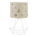 Παιδικό επιτραπέζιο φωτιστικό KIDS ROOM 1xE27/60W/230V Ø 18 εκ. με σχέδια ζώων