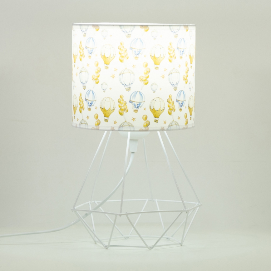 Παιδικό επιτραπέζιο φωτιστικό KIDS ROOM 1xE27/60W/230V Ø 18 εκ. με σχέδιο μπαλονιών