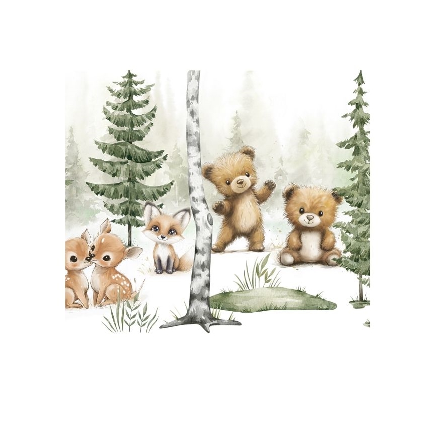 Παιδικό επιτραπέζιο φωτιστικό KIDS ROOM 1xE27/60W/230V, διάμ. 18 cm, με σχέδια ζώων