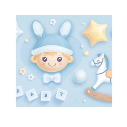 Παιδικό επιτραπέζιο φωτιστικό KIDS ROOM 1xE27/60W/230V διάμ. 18 εκ. αστροναύτης
