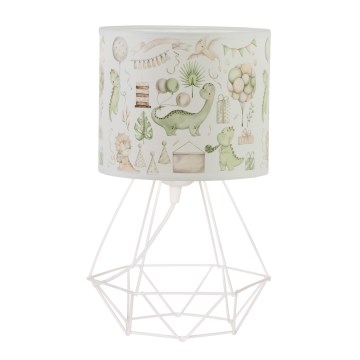 Παιδικό επιτραπέζιο φωτιστικό KIDS ROOM 1xE27/60W/230V, διάμετρος 18 cm, δεινόσαυρος