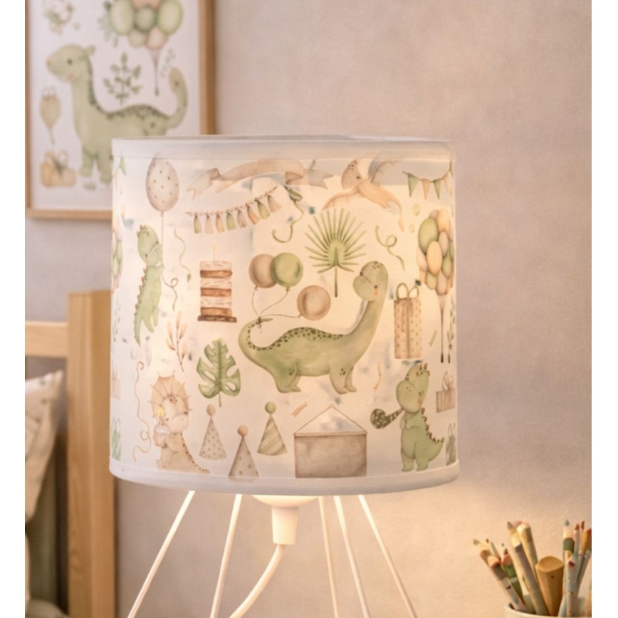 Παιδικό επιτραπέζιο φωτιστικό KIDS ROOM 1xE27/60W/230V, διάμετρος 18 cm, δεινόσαυρος