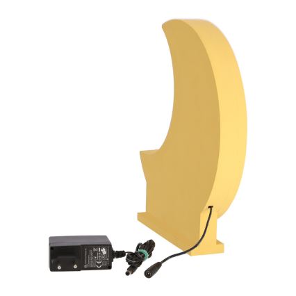 Παιδικό επιτραπέζιο φωτιστικό LED MOON LED/12W/230V κίτρινο