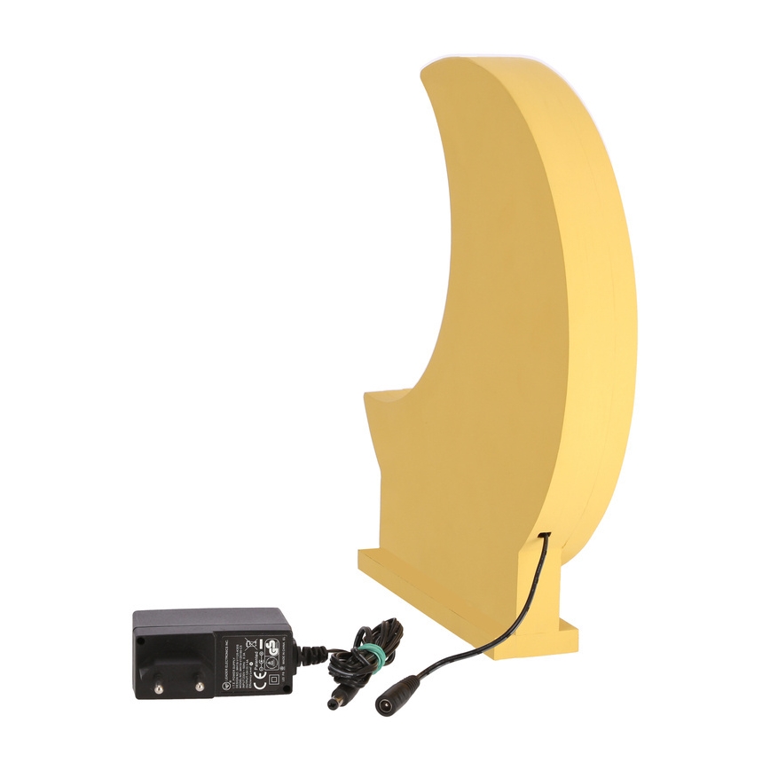 Παιδικό επιτραπέζιο φωτιστικό LED MOON LED/12W/230V κίτρινο