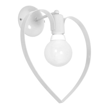 Παιδικό επιτοίχιο φωτιστικό LOVE 1xE27/60W/230V λευκό