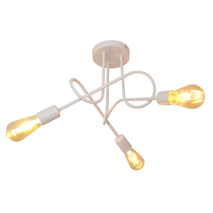 Παιδικό επιτοίχιο φωτιστικό OXFORD 3xE27/15W/230V λευκό