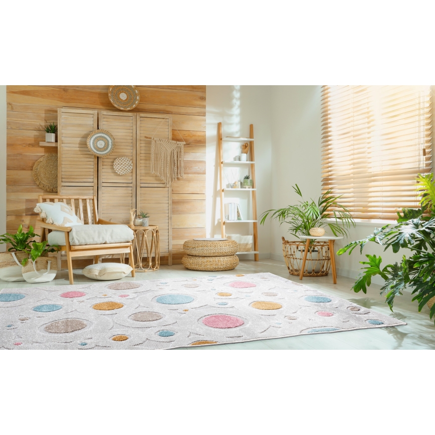 Παιδικό χαλί PIAR 160x230 cm πολύχρωμο/πουά