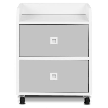 Παιδικό αποθηκευτικό δοχείο MIRUM 54,2x42,4 εκ. λευκό/γκρι