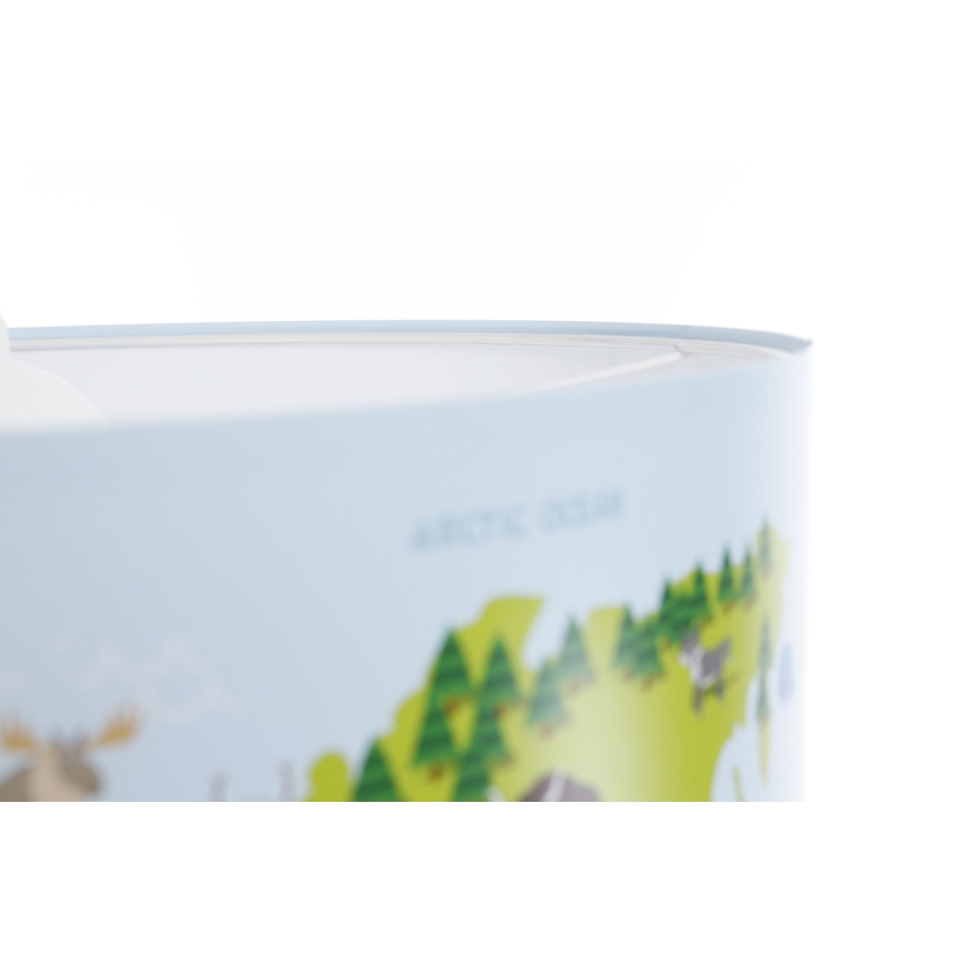 Παιδικός κρεμαστό πολύφωτο με συρματόσχοινο SWEET DREAMS 1xE27/60W/230V διάμετρος 30 cm