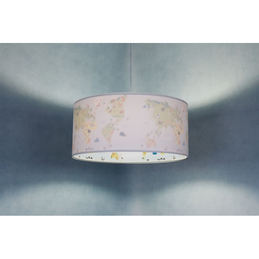 Παιδικός κρεμαστό πολύφωτο με συρματόσχοινο SWEET DREAMS 1xE27/60W/230V διάμετρος 30 cm