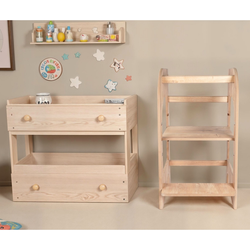 Παιδικός πύργος μάθησης 90x50 cm καφέ