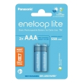 Panasonic - 2 τμχ Επαναφορτιζόμενη μπαταρία AAA Eneloop Lite 550 mAh
