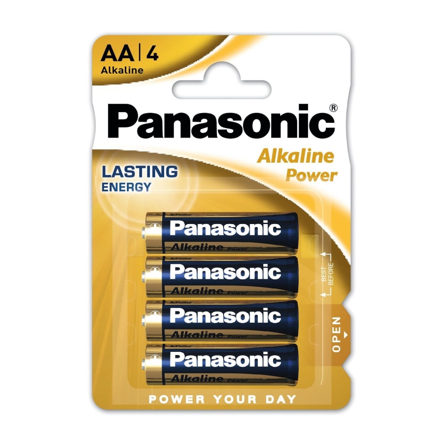 Panasonic - 4 τμχ Αλκαλική μπαταρία AA/LR06
