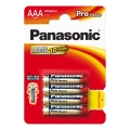 Panasonic - 4 τμχ Αλκαλική μπαταρία AAA Pro Power 1,5V 1200 mAh