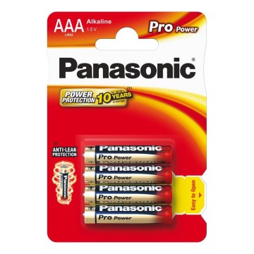 Panasonic - 4 τμχ Αλκαλική μπαταρία AAA Pro Power 1,5V 1200 mAh