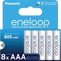 Panasonic - 8 τμχ Επαναφορτιζόμενη μπαταρία AAA Eneloop 800 mAh