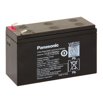 Panasonic LC-R127R2PG1 - Μπαταρία μολύβδου-οξέος 12V/7,2Ah/faston 6,3mm