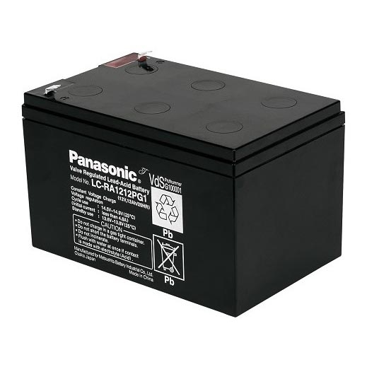 Panasonic LC-RA1212PG1 - Μπαταρία μολύβδου-οξέος 12V/12Ah/faston 6,3mm
