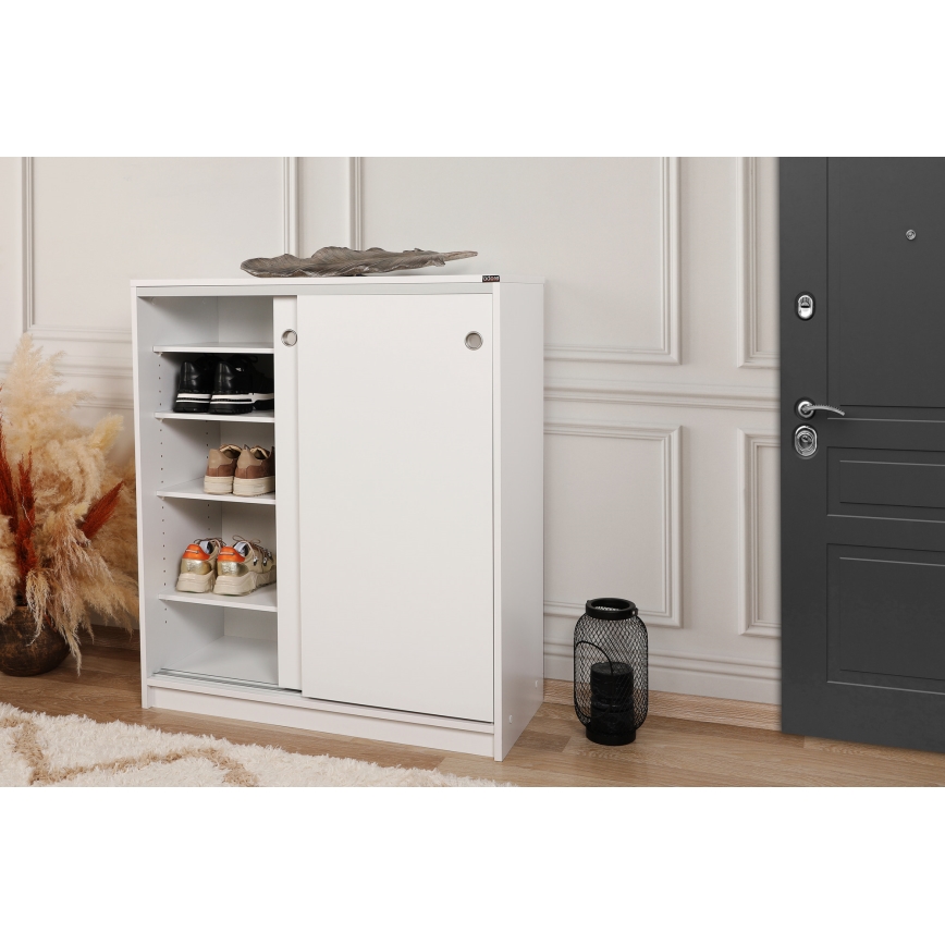 Παπουτσοθήκη 105x91 cm λευκή