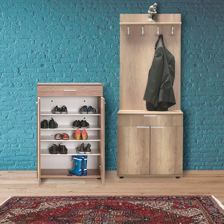 Παπουτσοθήκη 108x73 cm καφέ