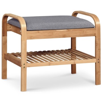 Παπουτσοθήκη 50x60 cm γκρι/μπεζ