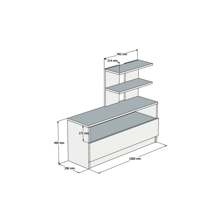Παπουτσοθήκη AIRY 85x100 cm λευκή