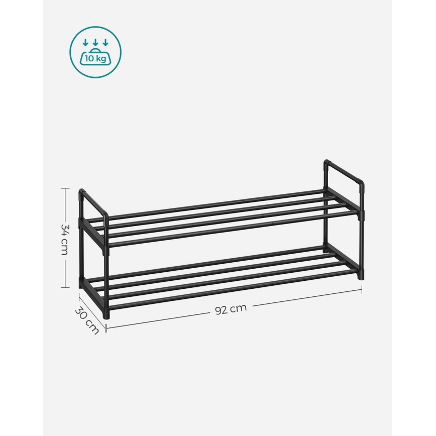 Παπουτσοθήκη ALVORO μαύρη