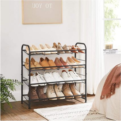 Παπουτσοθήκη ALVORO μαύρη