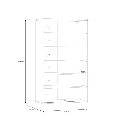 Παπουτσοθήκη ETON σε απόχρωση δρυός Artisan