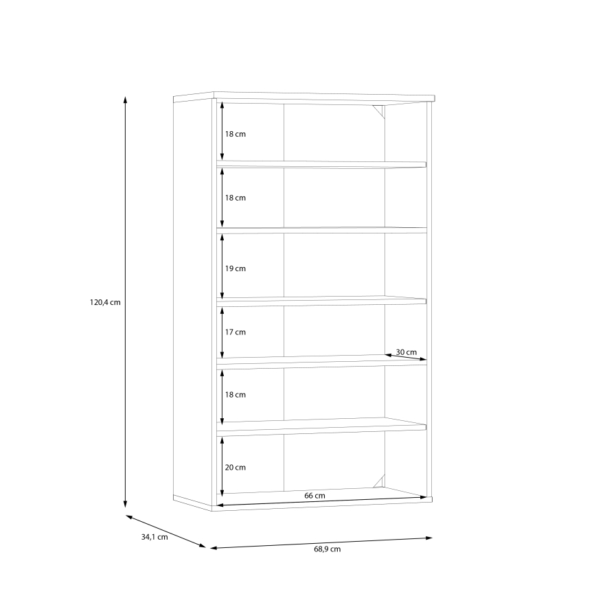 Παπουτσοθήκη ETON δρυς artisan/πράσινη