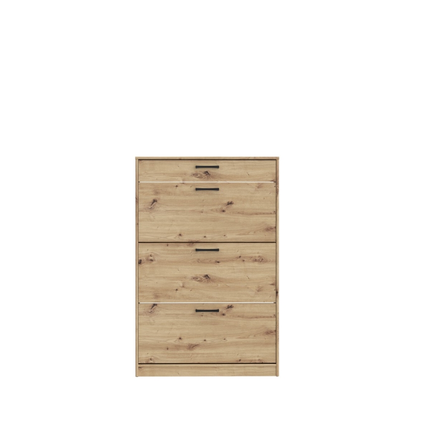 Παπουτσοθήκη KAVI, δρυς Artisan