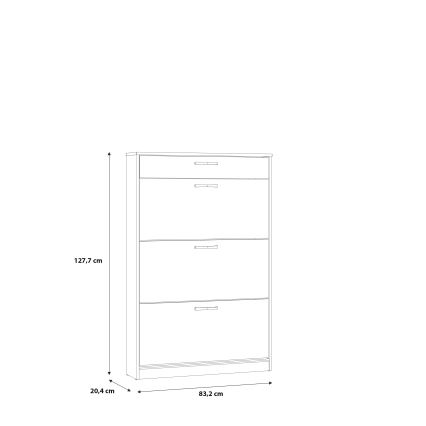 Παπουτσοθήκη KAVI, δρυς Artisan