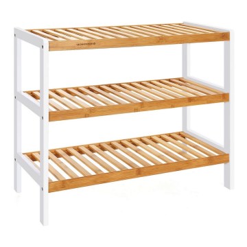 Παπουτσοθήκη MATE καφέ/λευκό