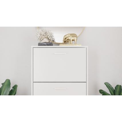 Παπουτσοθήκη PIGO 60x109x25 cm λευκή