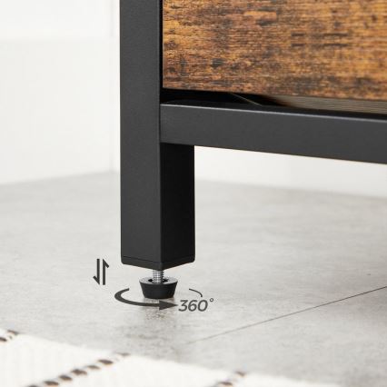 Παπουτσοθήκη VOREN σε καφέ/μαύρο