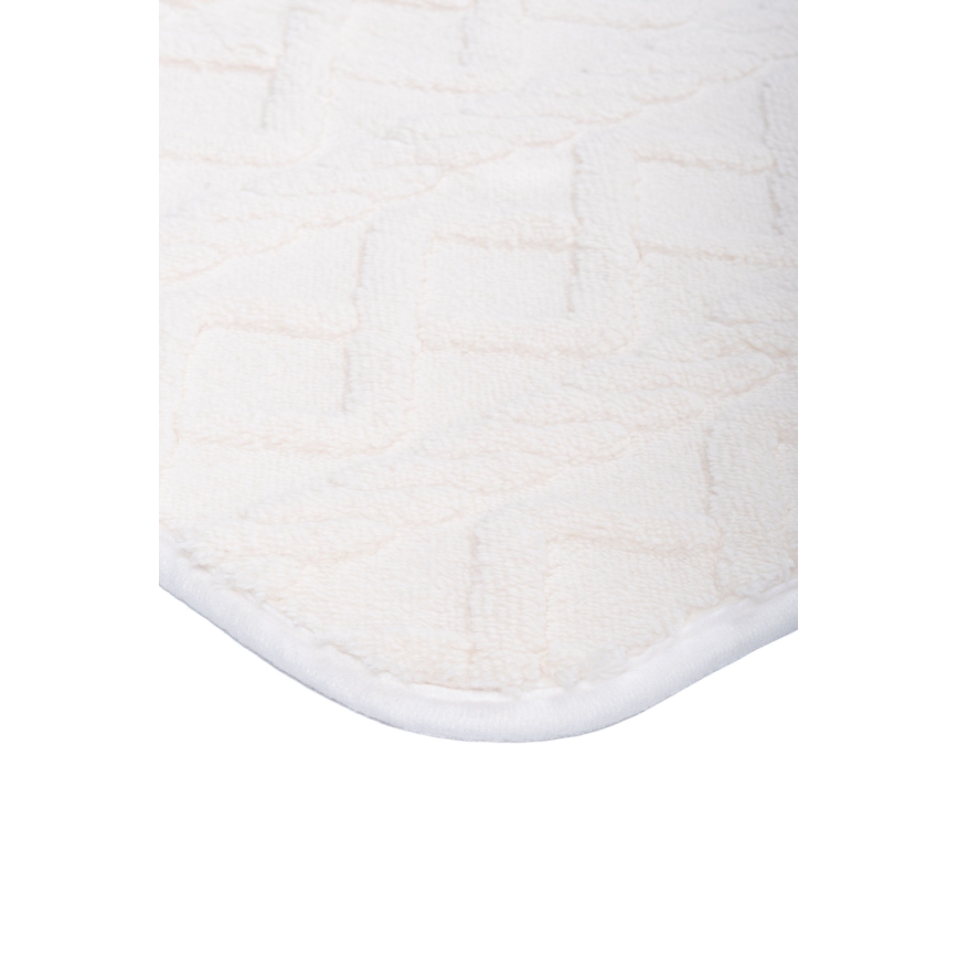 Πατάκι μπάνιου NEW STYLE 3D 60x90 cm σε κρεμ απόχρωση