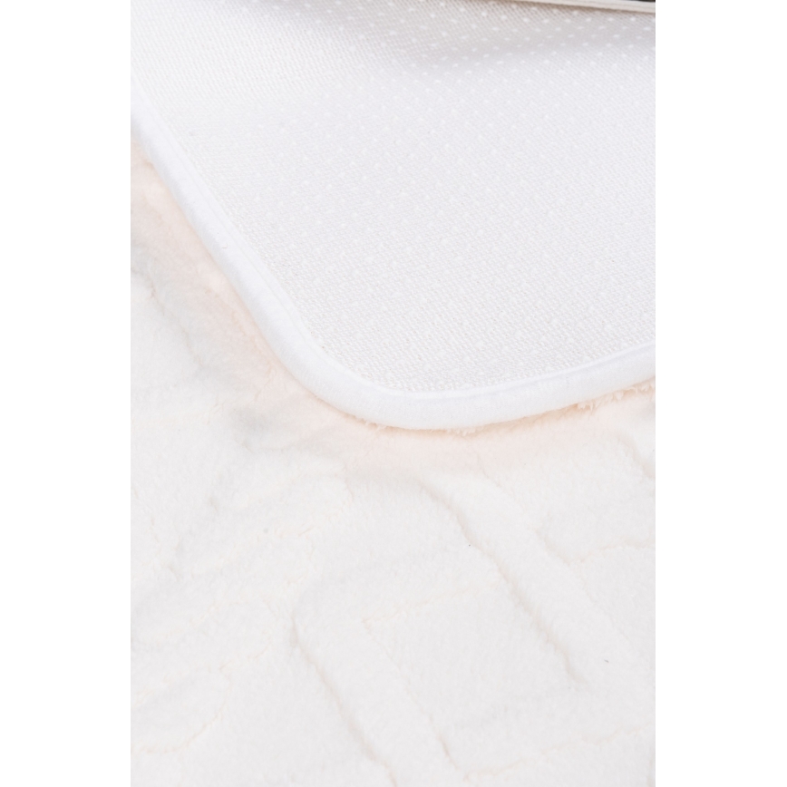 Πατάκι μπάνιου NEW STYLE 3D 60x90 cm σε κρεμ απόχρωση